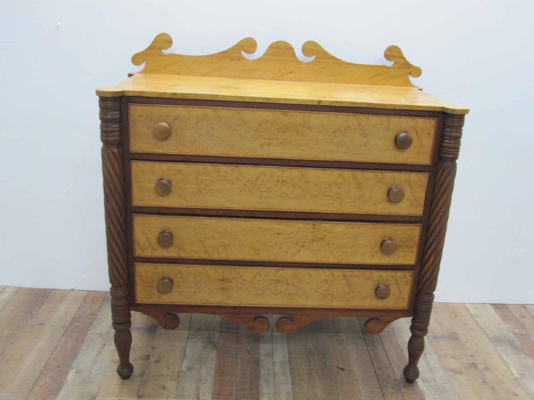 ANTIQUE MAHOGANY CHEST OF DRAWERS (1 of 6)