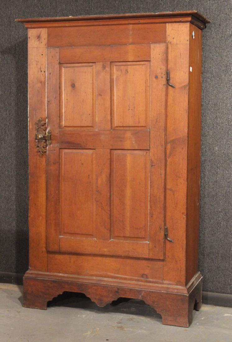 Red-Stained Pine Architectural Cupboard (1 of 11)