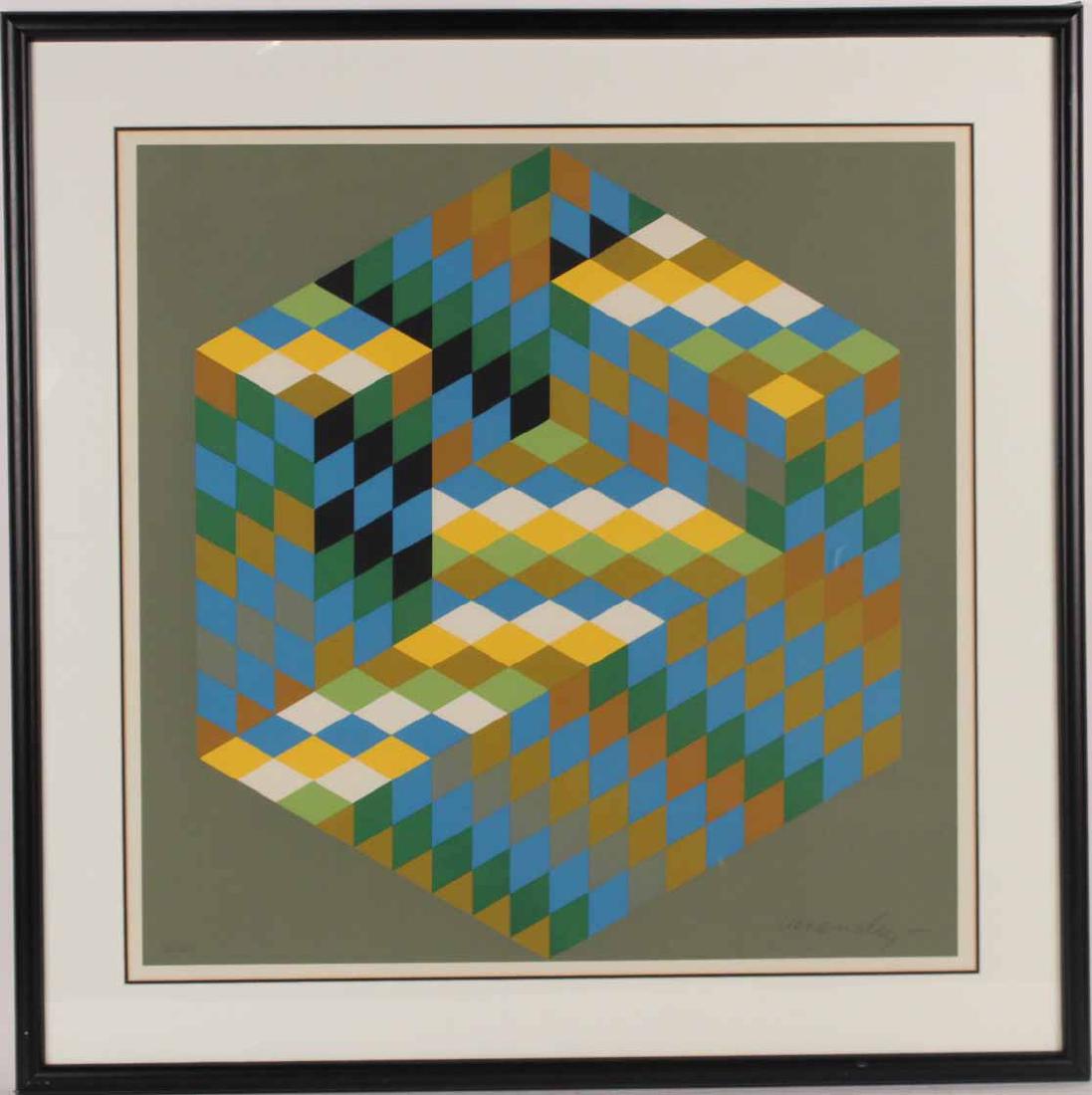 Square Silkscreen, Victor Vasarely (1 of 6)