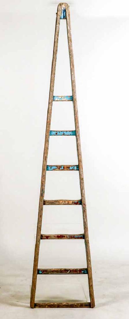 Blue-Painted Apple Picking Step Ladder (1 of 4)