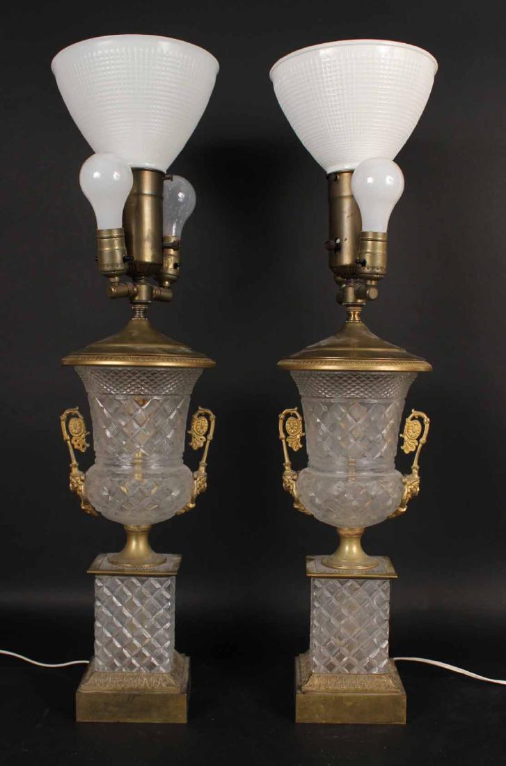 Pair of Neoclassical Ormolu-Mounted Table Lamps (1 of 5)
