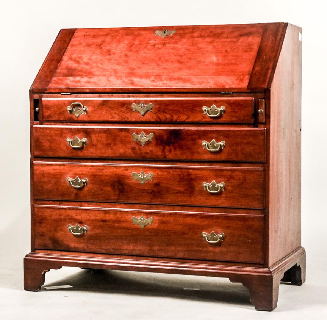 George III Mahogany Slant Front Desk (1 of 5)