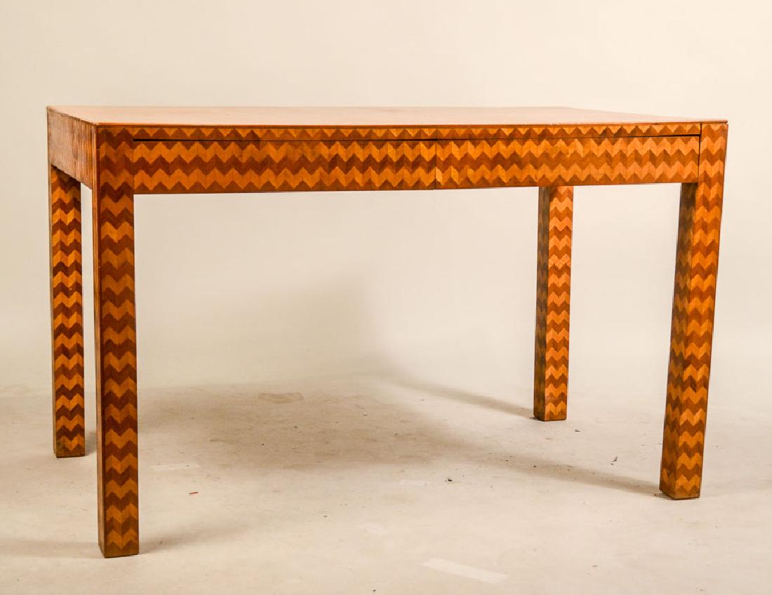 Modern Parquetry Inlaid Writing Desk (1 of 8)