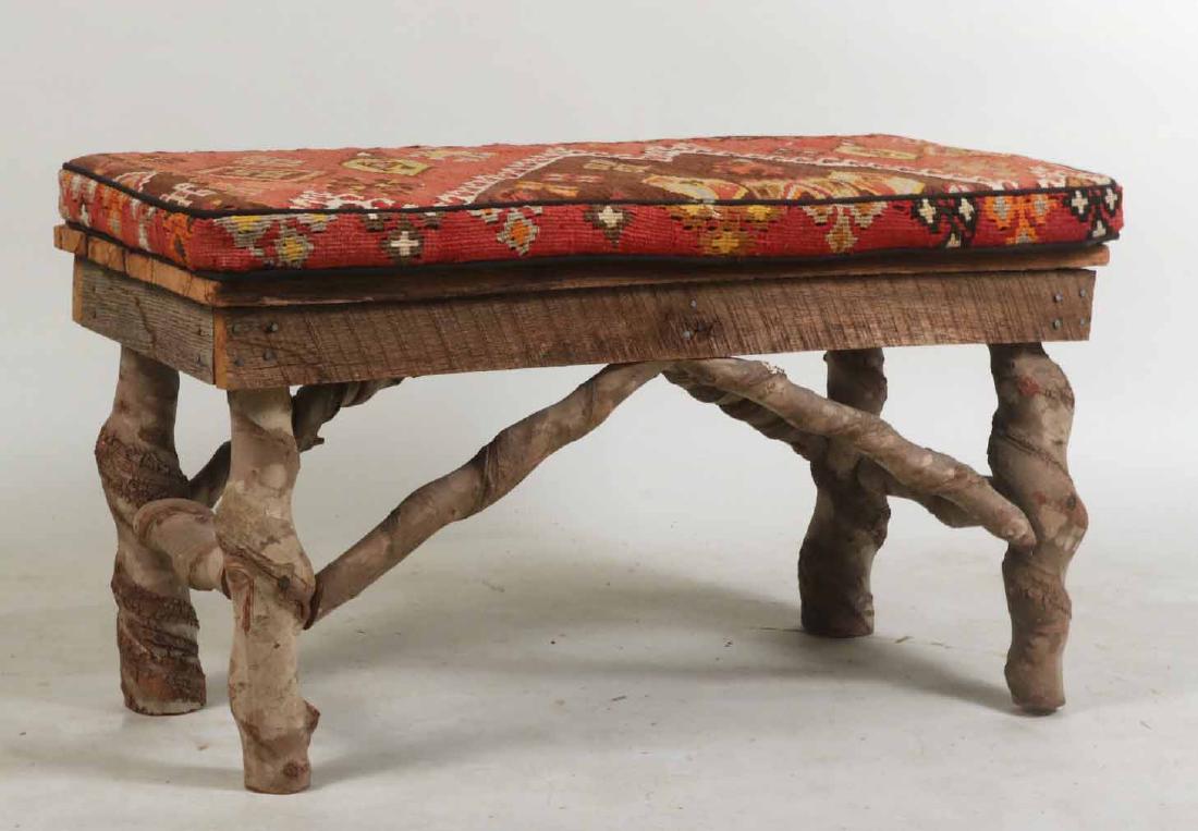 Rustic Twisted-Wood Bench (1 of 4)