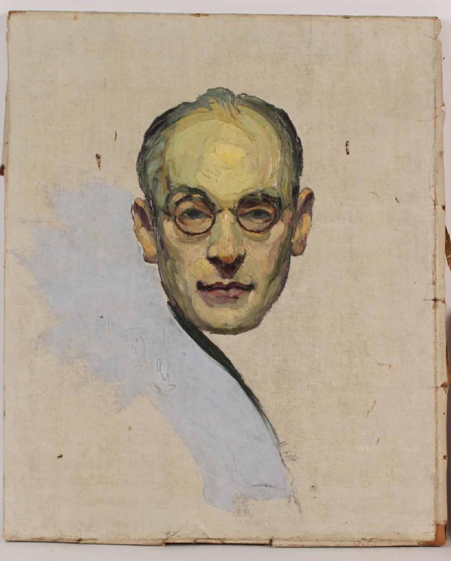 Oil on Canvas, Portrait Study of a Man (1 of 4)