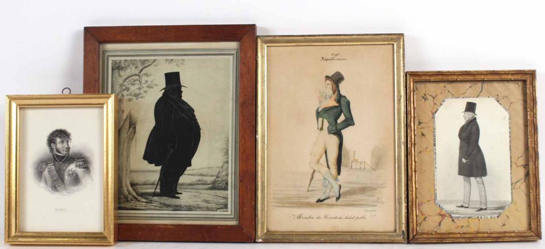 Silhouette of Rotund Gentleman in Top Hat (1 of 6)