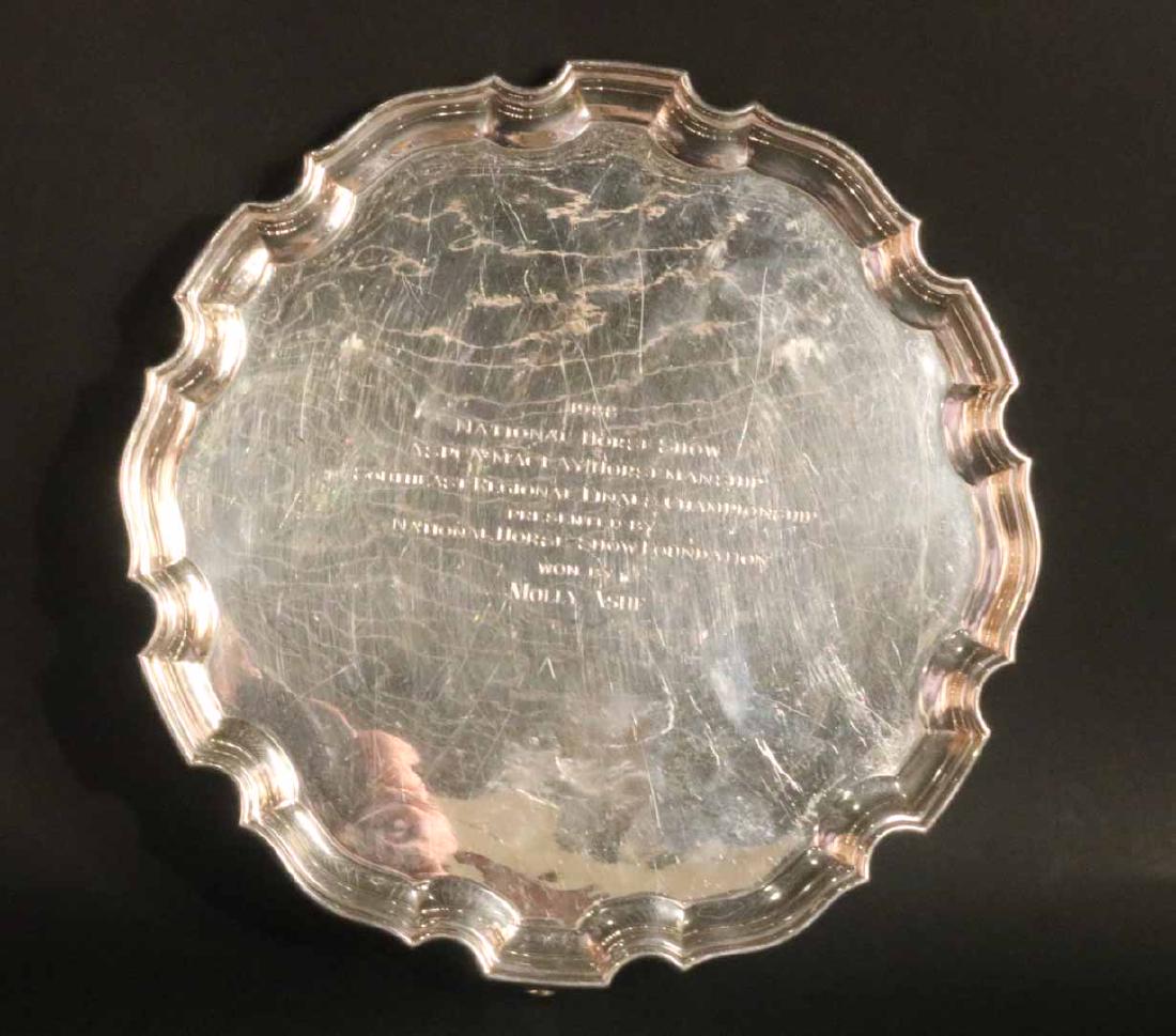 English Silver Circular Footed Tray (1 of 7)