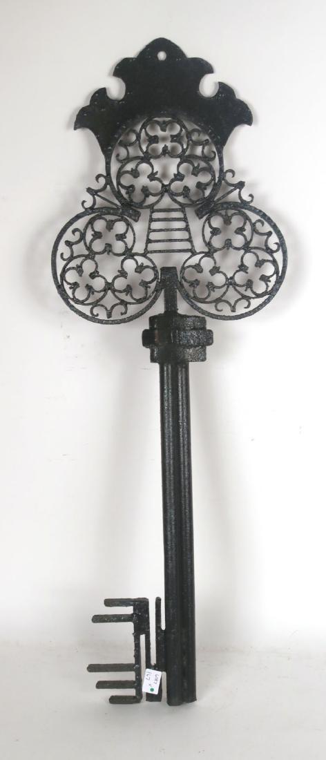 Painted Iron Key Form Wall Decor Hanging (1 of 8)