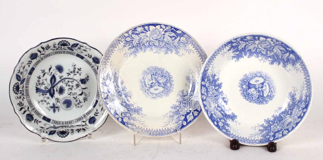 Blue and White Porcelain Plates and Bowls (1 of 6)