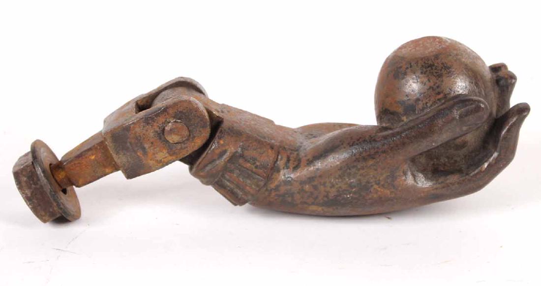 Large Cast-Iron Hand-Form Door Knocker (1 of 5)