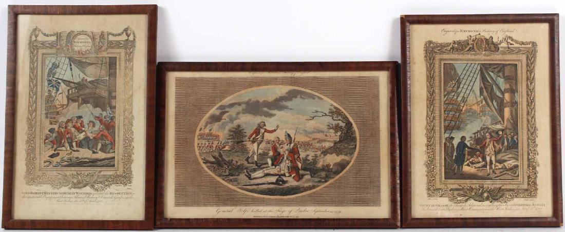 Three Engravings of English Military Scenes (1 of 8)