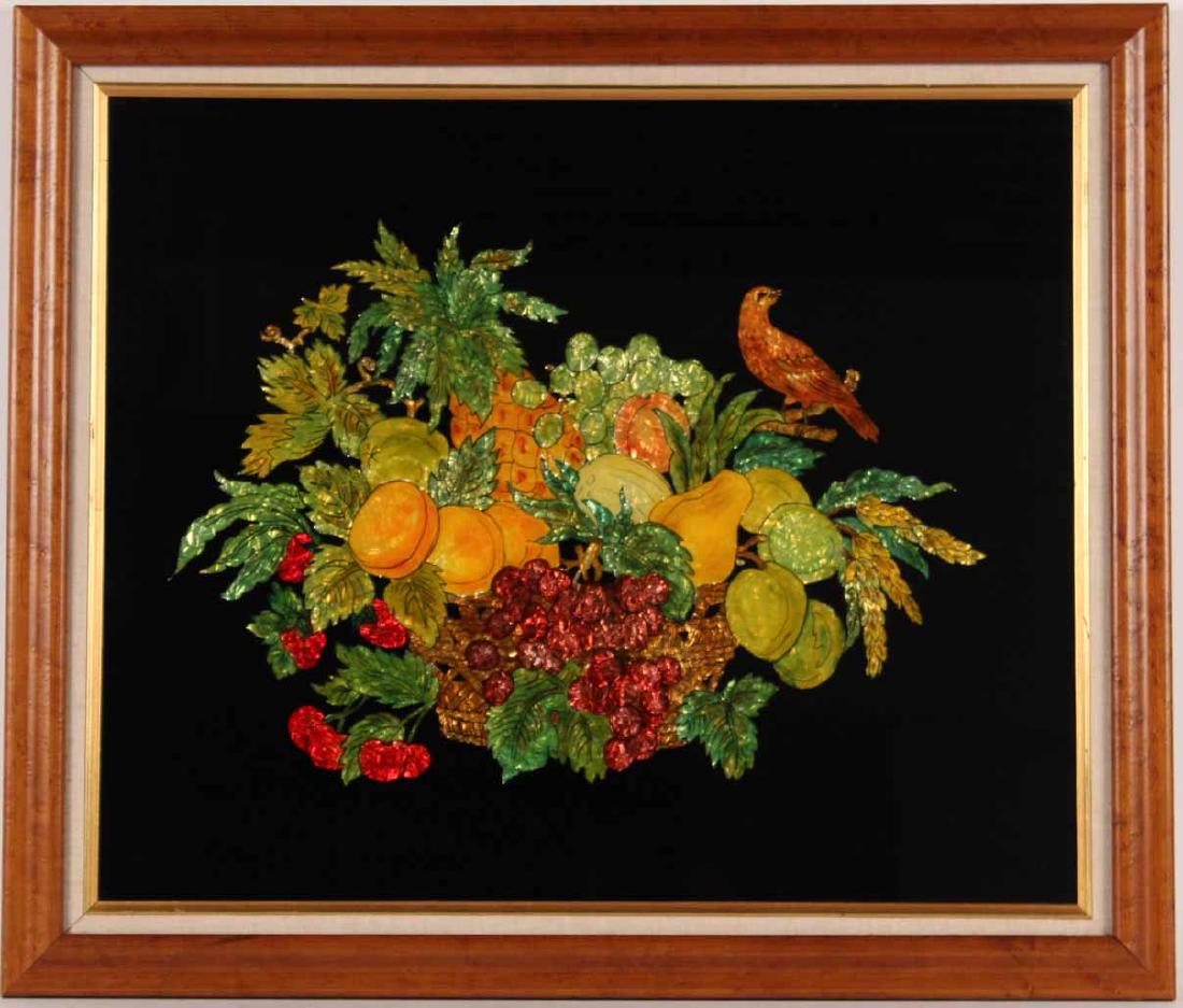 Foil and Reverse Painting Fruit Still Life (1 of 6)