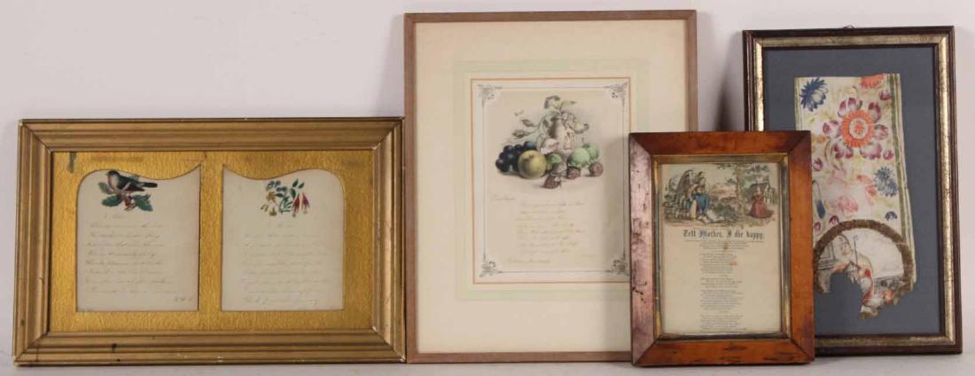 Two Framed Illustrated Letters (1 of 7)