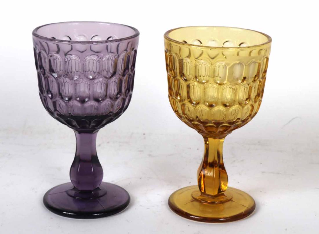 Amethyst and Amber Glass Goblets (1 of 8)
