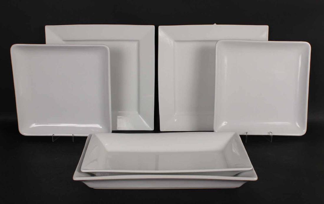 Six White Ceramic Serving Platters (1 of 6)