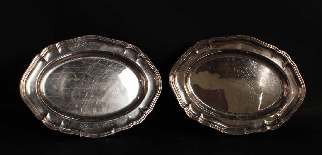 Pair of Barker Ellis Silver Plated Trays (1 of 10)