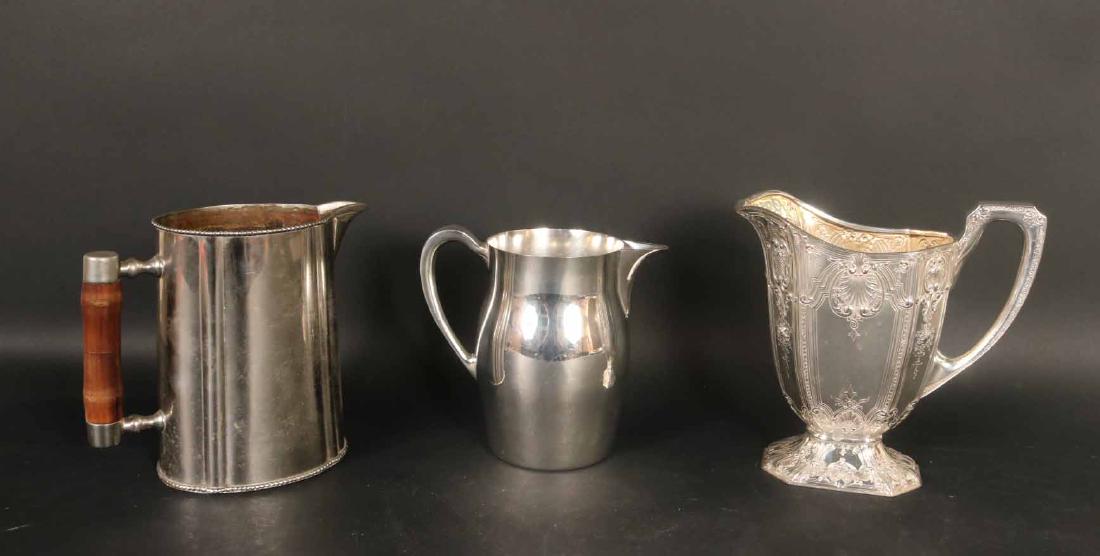 Three Silver Plated Water Pitchers (1 of 11)