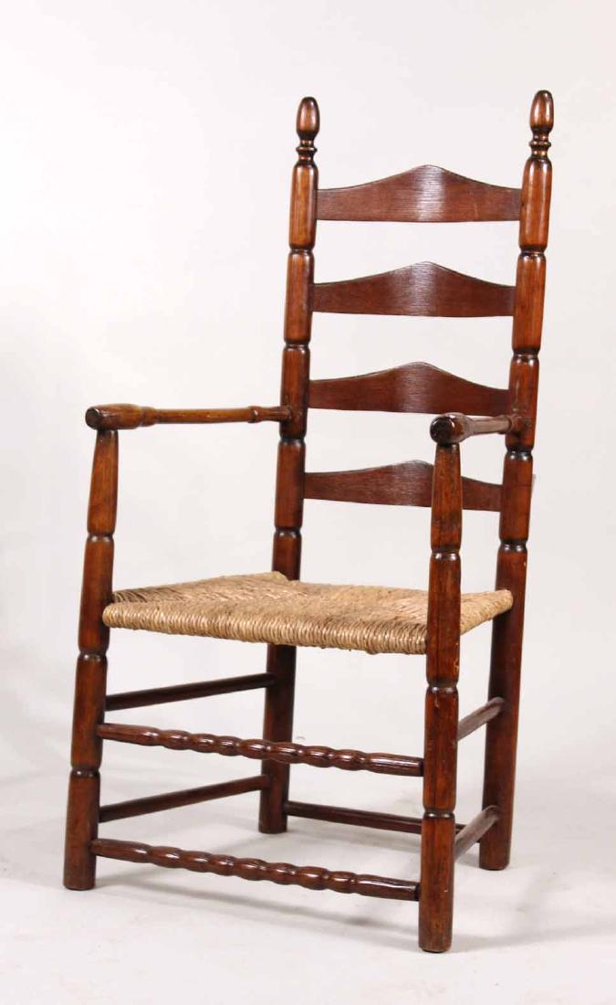 Ladderback Rush Seat Armchair (1 of 9)