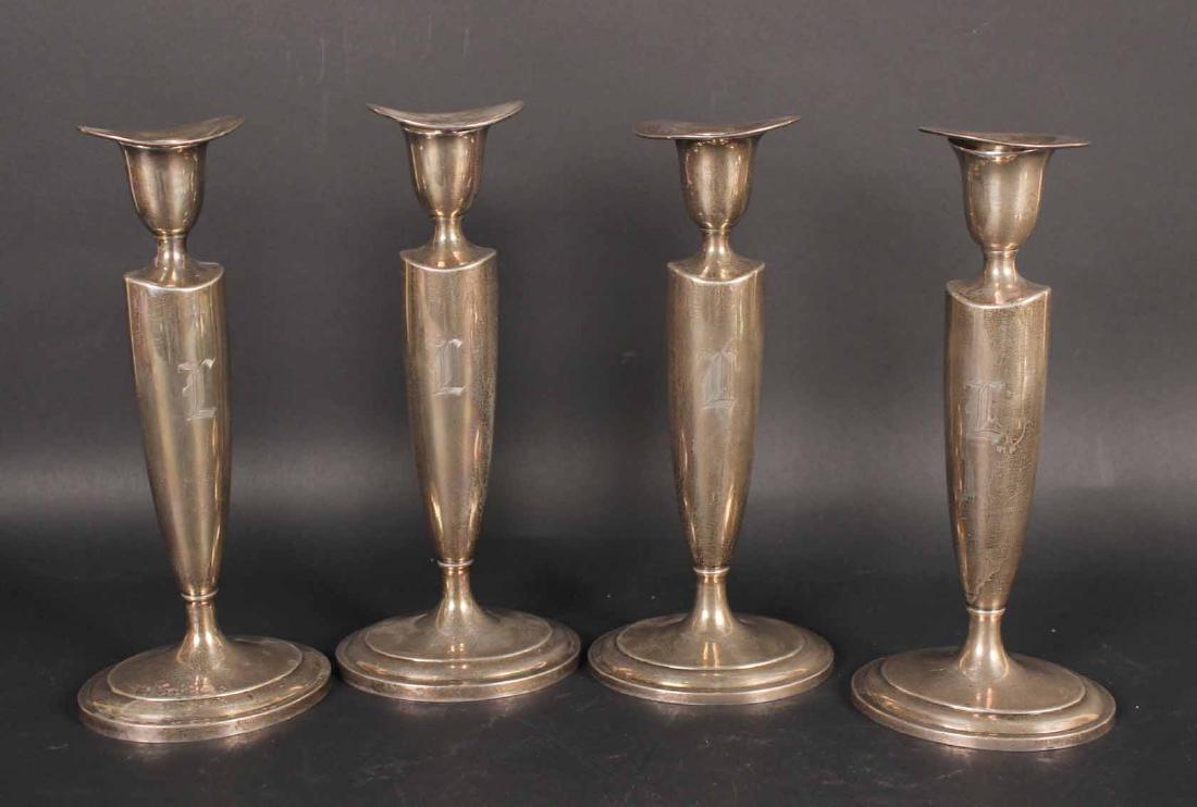 Four Towle Sterling Silver Candlesticks (1 of 6)