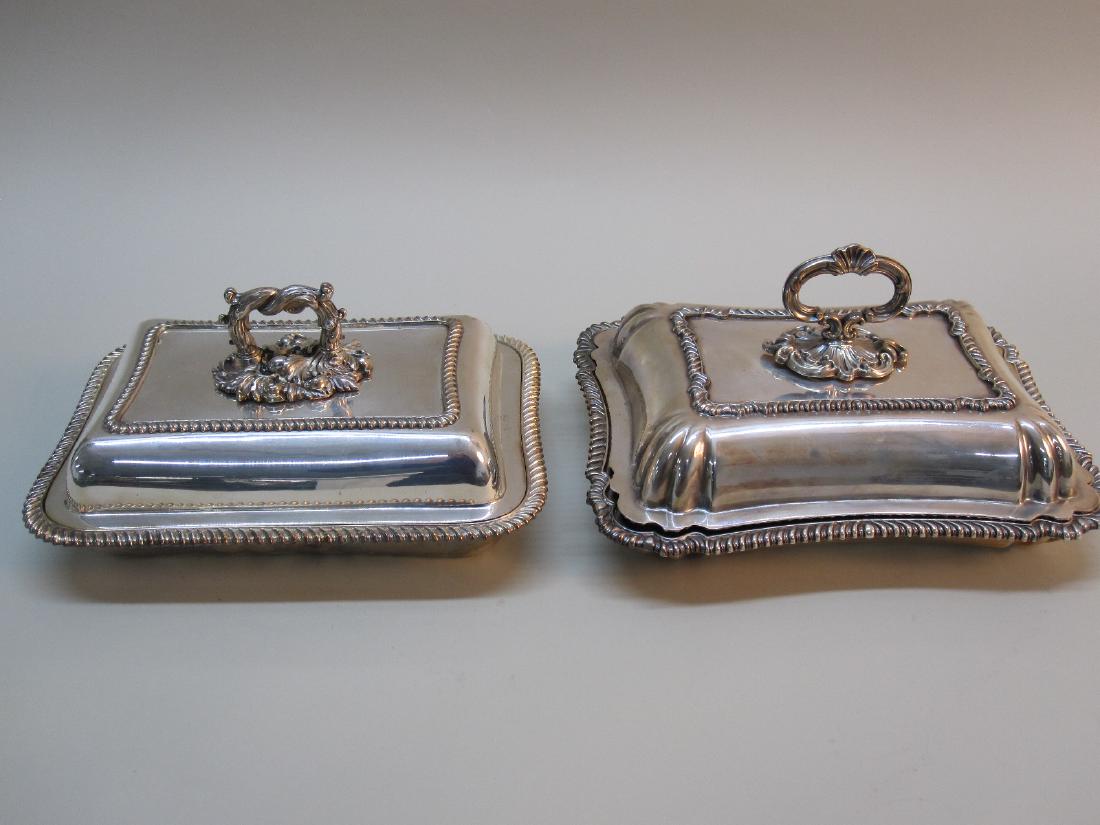 TWO SILVER PLATED COVERED VEGETABLES (1 of 9)
