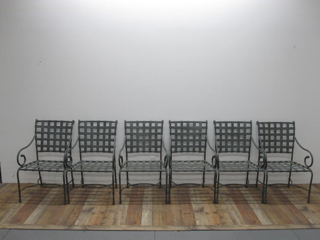 6 BROWN JORDAN FLORENTINE ARMCHAIRS (1 of 6)