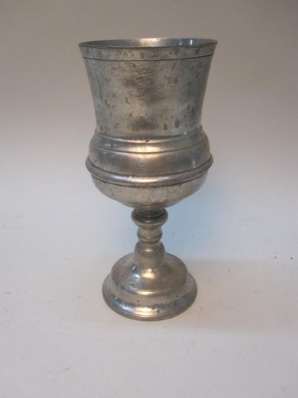 LARGE PEWTER CHALICE (1 of 4)