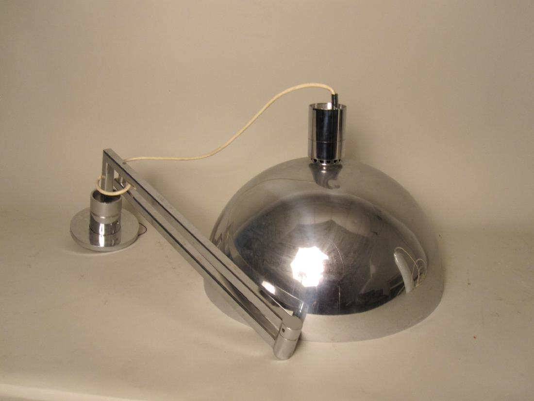 MID CENTURY CHROME DOME LIGHT FIXTURE (1 of 5)