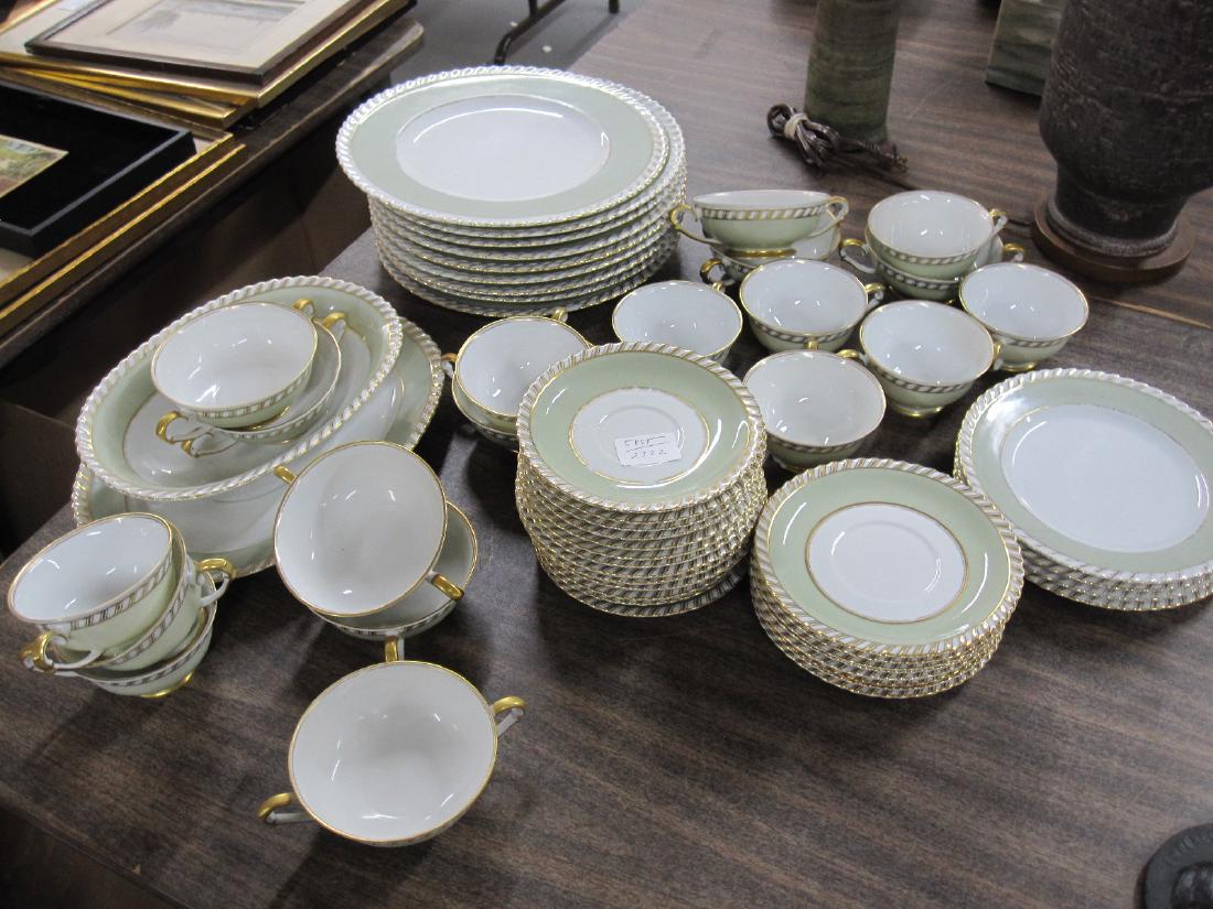 PARTIAL FRANCONIA PATTERN DINNERWARE SERVICE (1 of 3)
