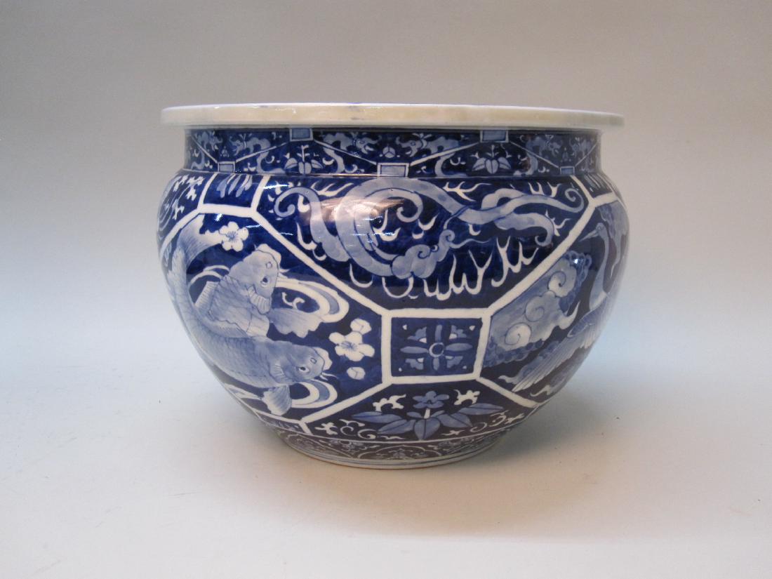 ORIENTAL STYLE PORCELAIN PLANTER (1 of 5)