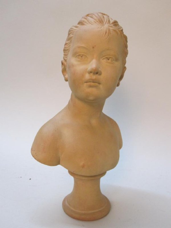 TERRACOTTA BUST OF YOUNG GIRL (1 of 4)