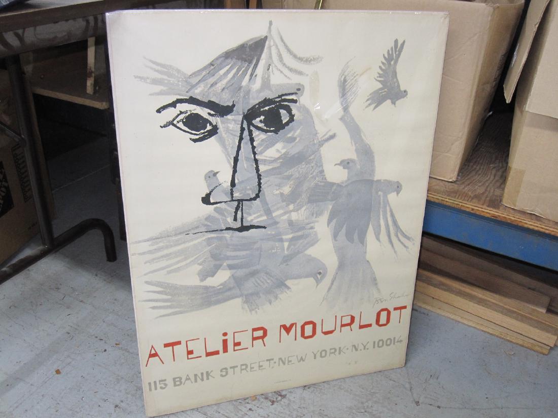 BEN SHAHN POSTER " ALTELIER MOURLOT" (1 of 3)