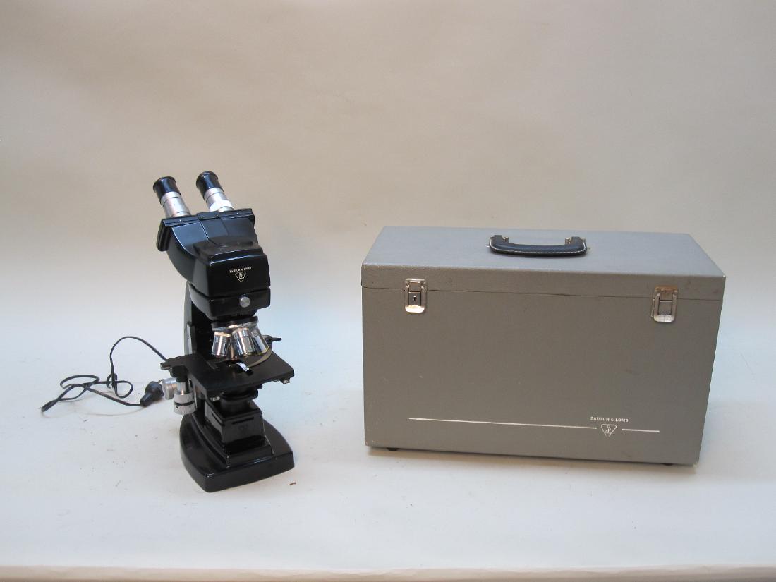 VINTAGE BAUSCH AND LOMB MICROSCOPE (1 of 5)