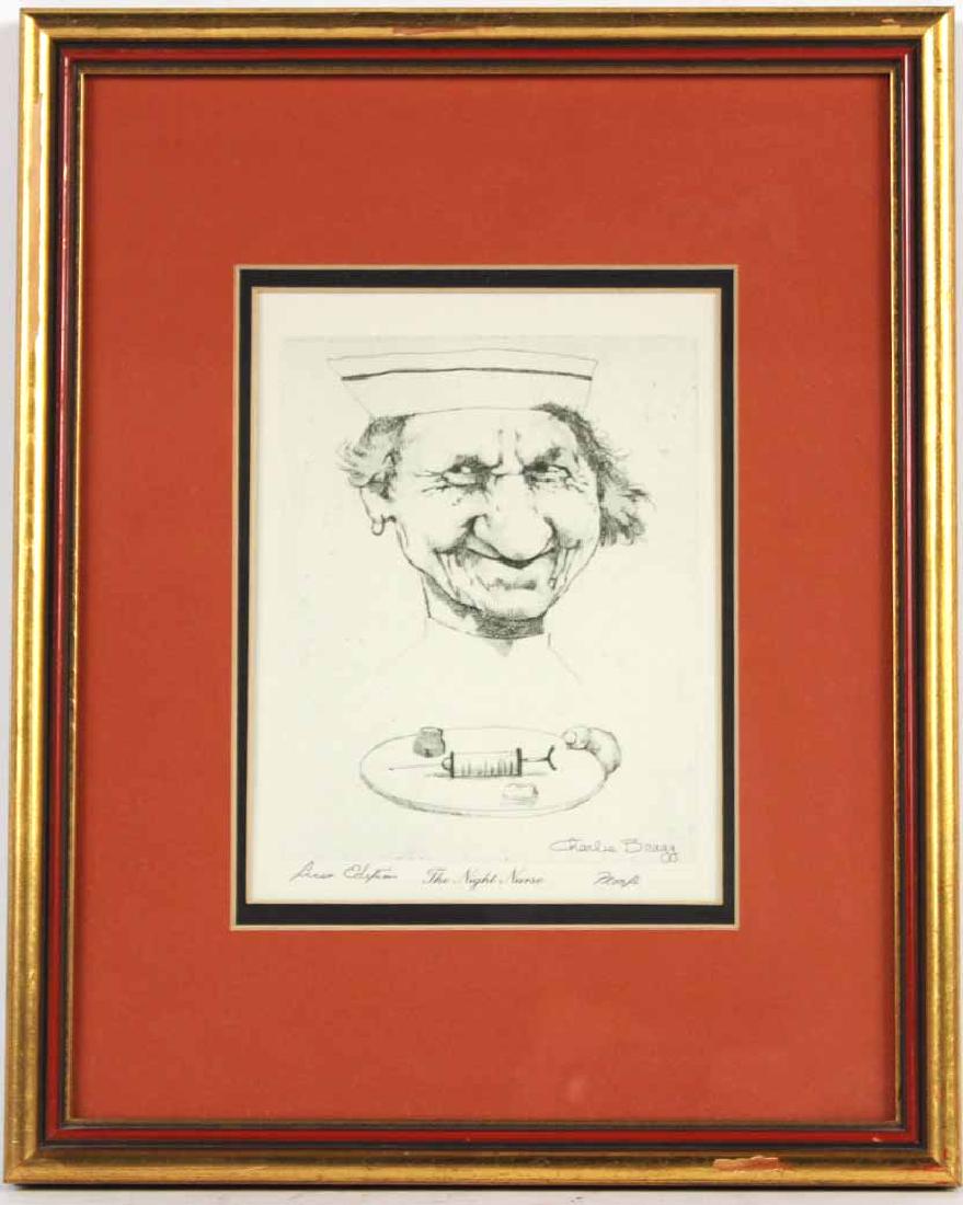 PRINT, "THE NIGHT NURSE," CHARLES BRAGG (1 of 4)