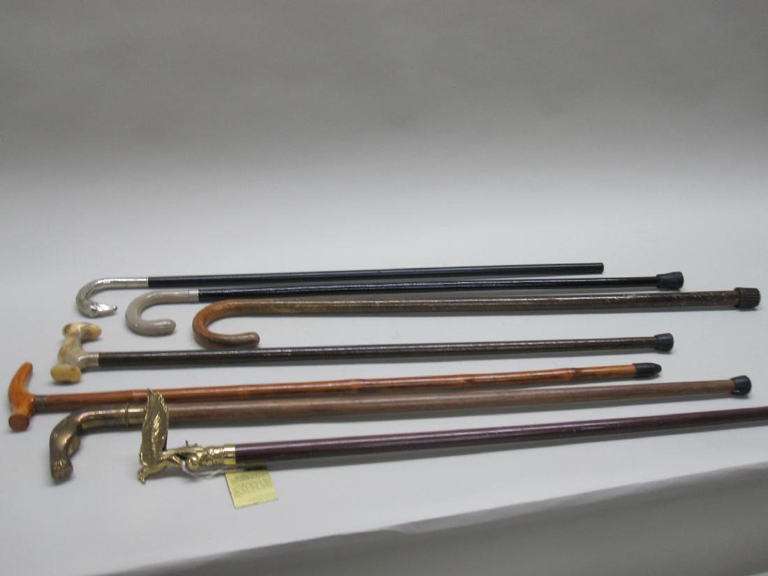 SILVERED AL PACCA EAGLE WALKING CANE (1 of 8)