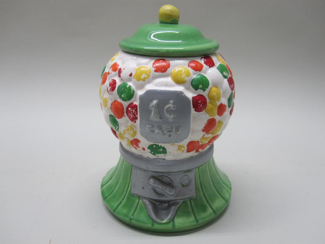 VINTAGE BUBBLEGUM MACHINE COOKIE JAR (1 of 4)