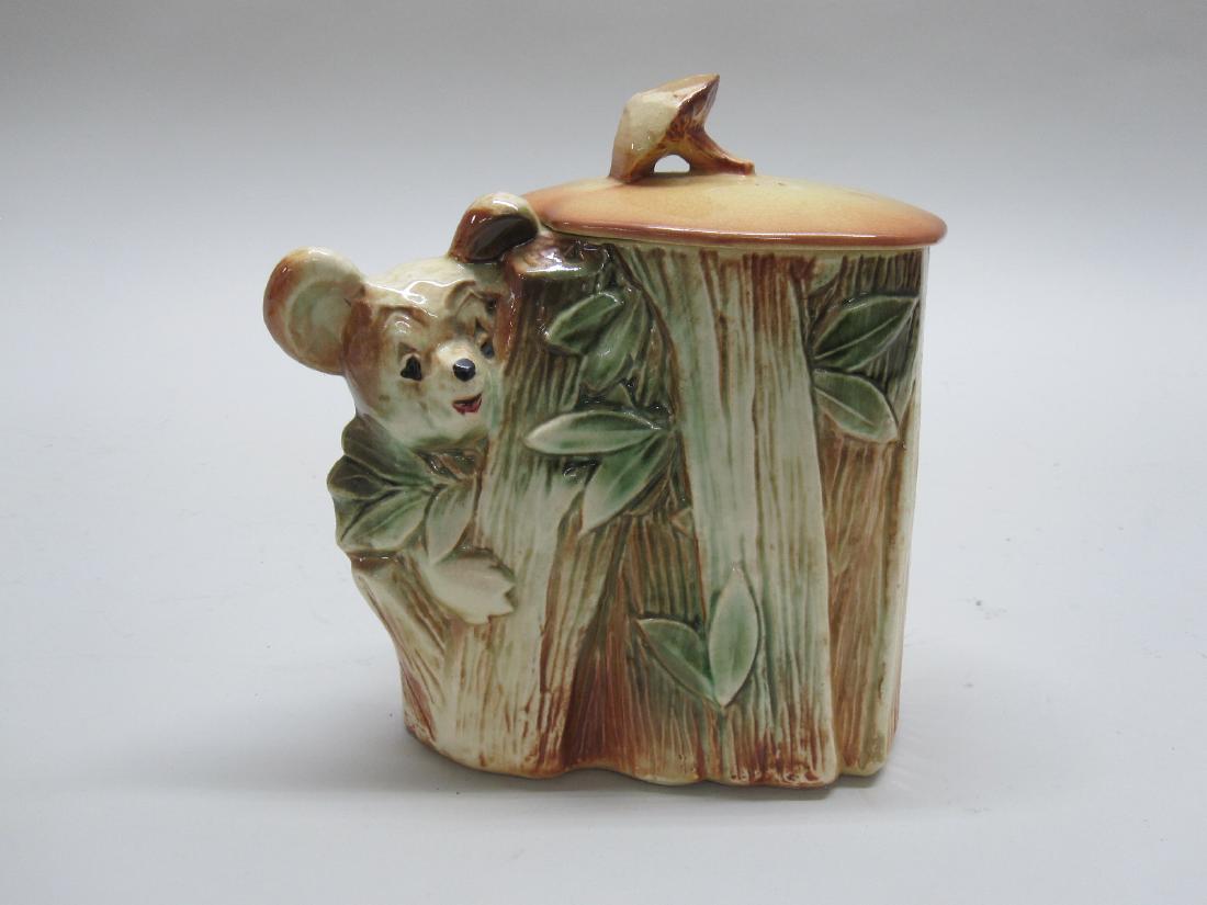 VINTAGE KOALA CLIMBING A TREE COOKIE JAR: 20th C.
