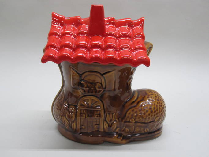 Vintage Shoe House Cookie Jar