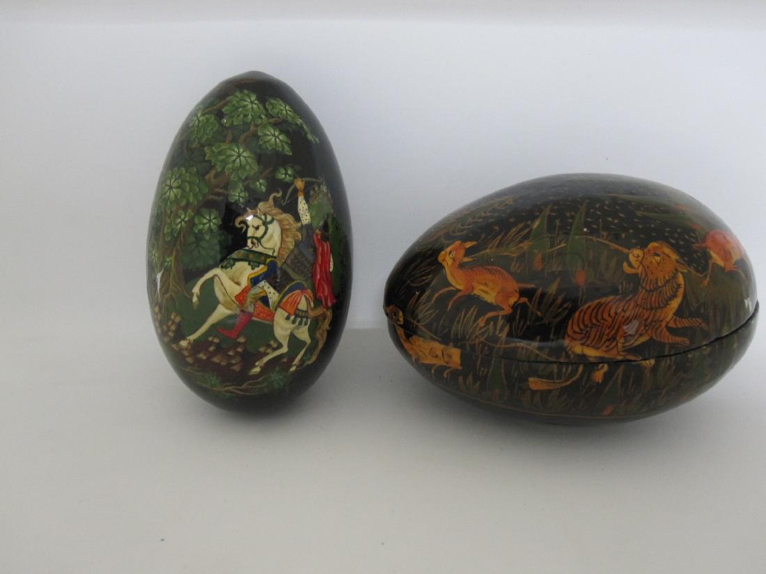 RUSSIAN ENAMEL DECORATED EGG (1 of 3)