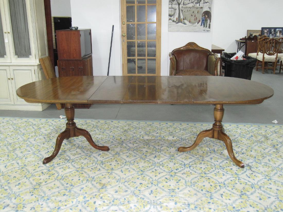 KITTINGER DOUBLE PEDESTAL DINING TABLE (1 of 7)