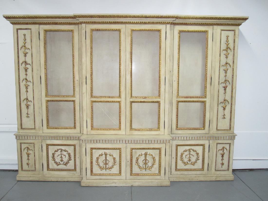 NEOCLASSICAL STYLE BREAKFRONT CABINET (1 of 9)