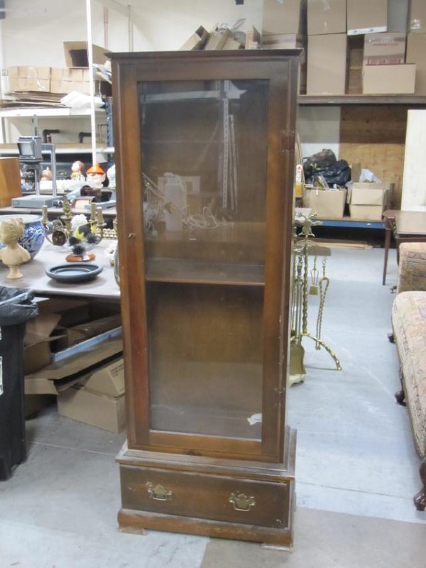 MAPLE STAINED PINE CABINET (1 of 3)