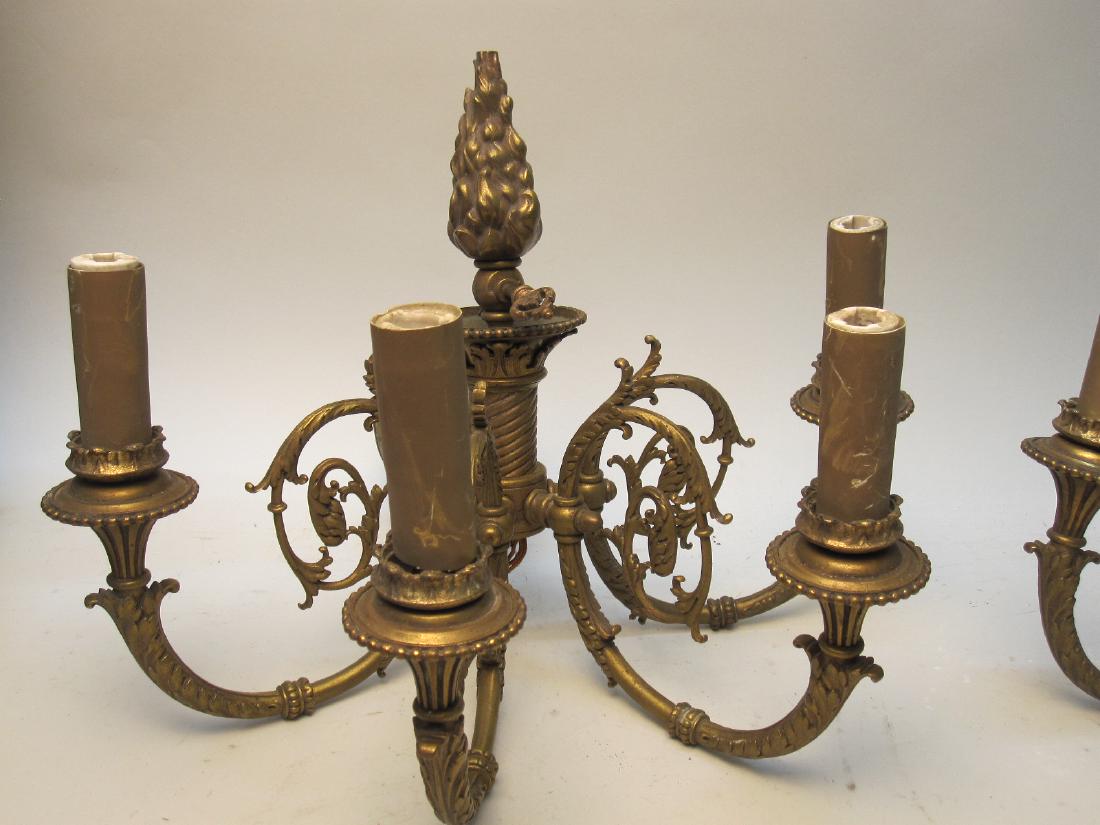 TWO PAIRS OF 4 LIGHT WALL SCONCES (1 of 4)