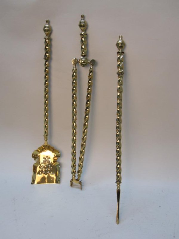 SET OF BRASS FIRE TOOLS (1 of 5)