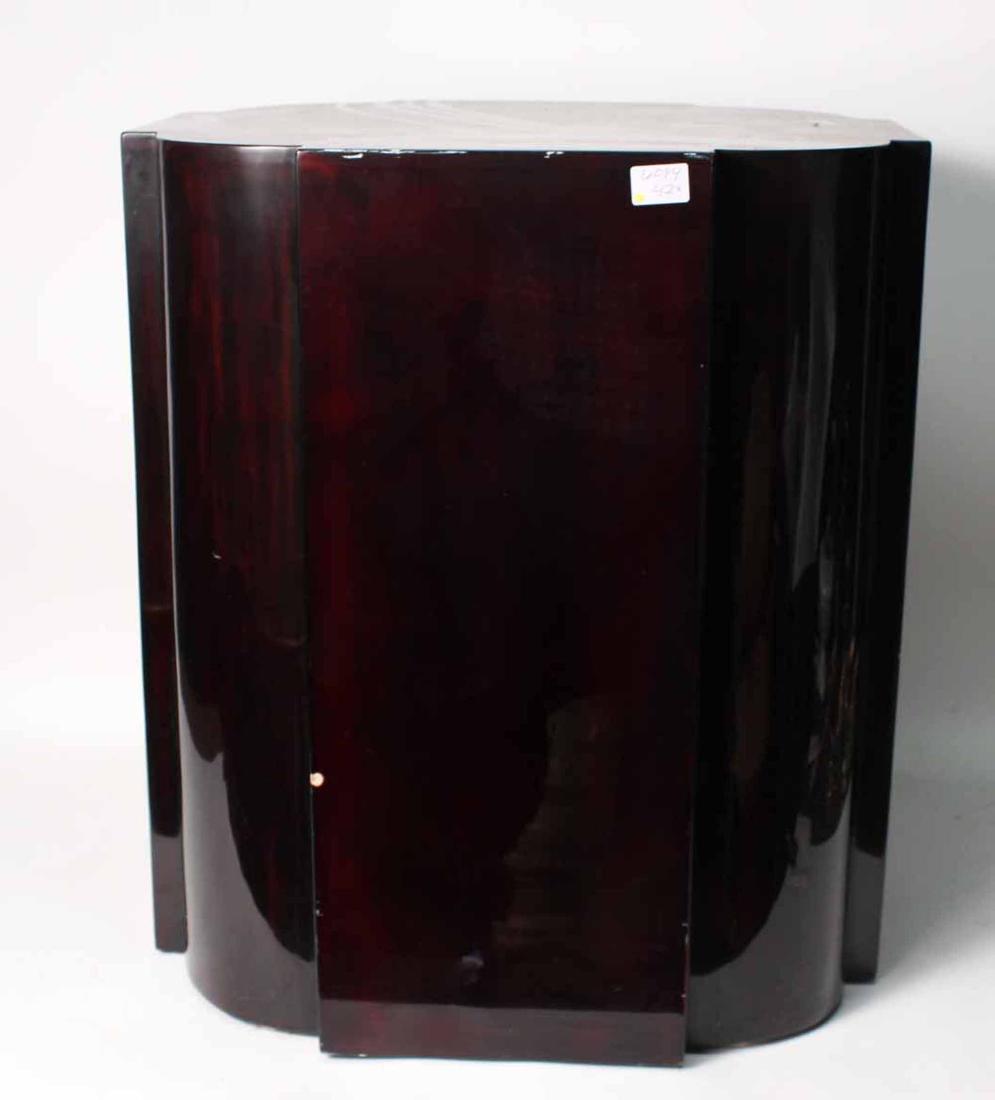 Art Deco Style Black Lacquer Pedestal (1 of 5)