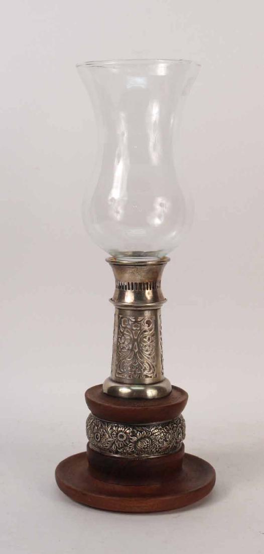 Wallace Sterling Silver Mounted Candlestick (1 of 5)