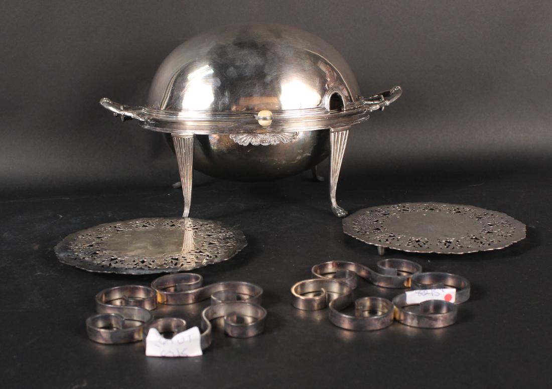 English Silver Plated Covered Bun Warmer (1 of 7)