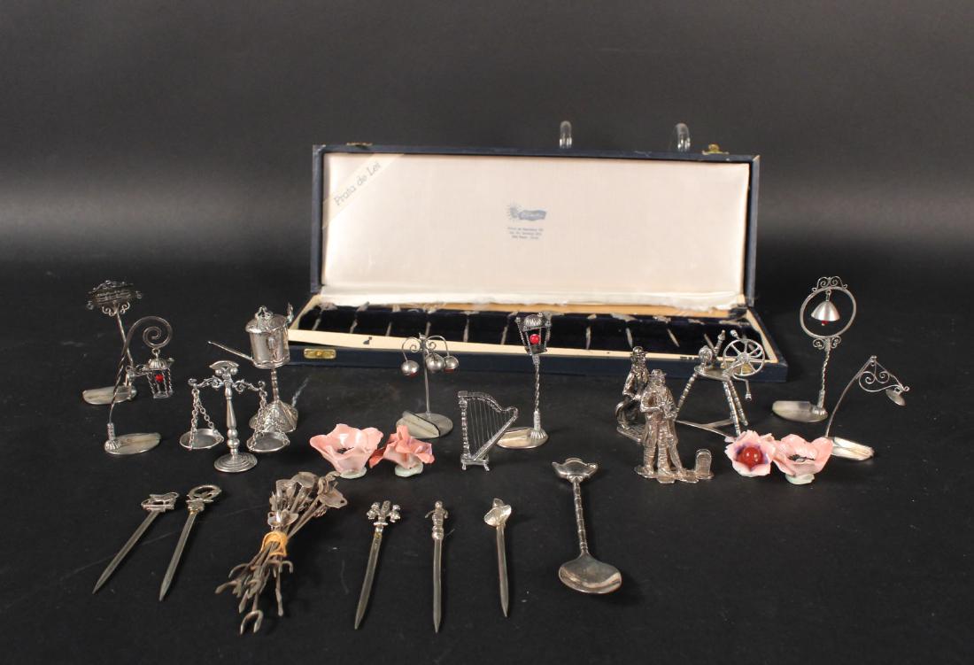 Twelve 800 Silver Cocktail Picks (1 of 10)