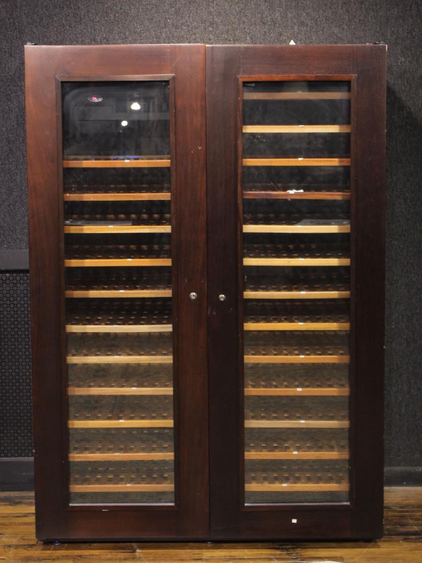 Mahoganized Wine Cooler: 20th C. 6'h x 4'1"w x 26"d
