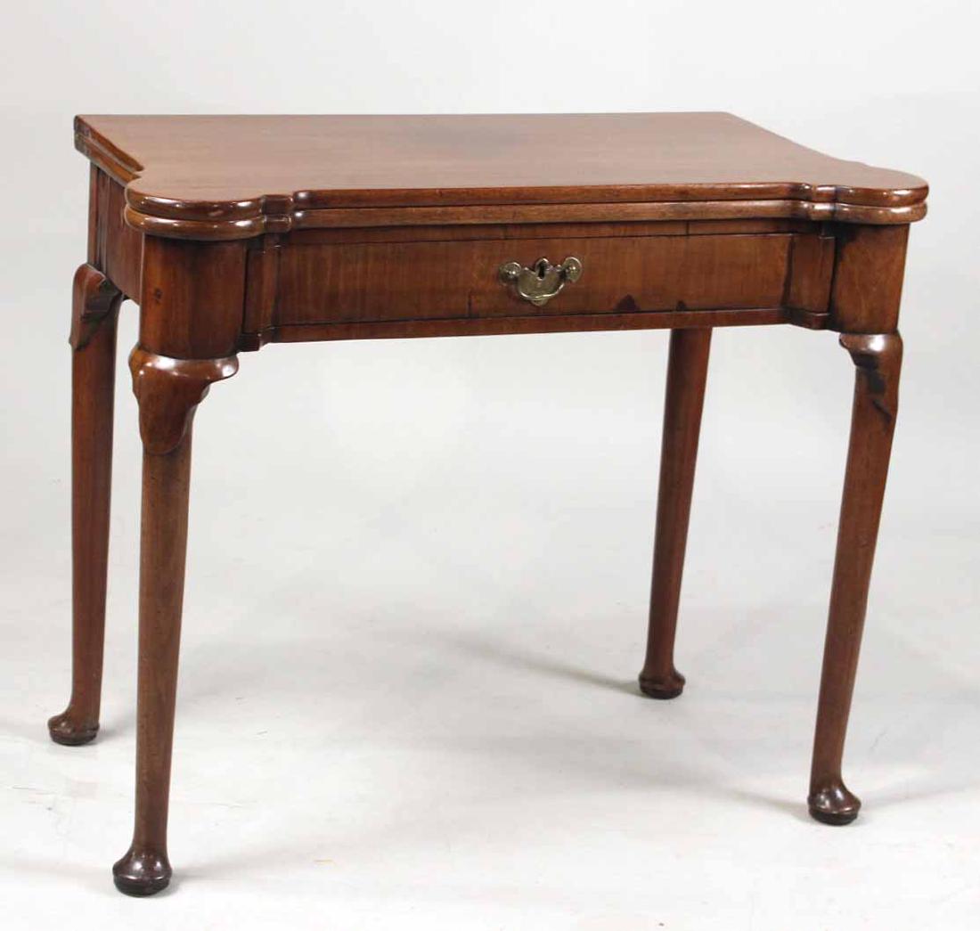 George II Mahogany Flip-Top Card Table (1 of 9)