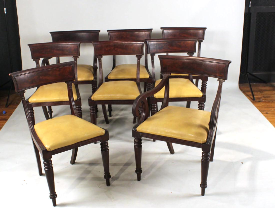 Eight Empire Mahogany Dining Chairs (1 of 9)